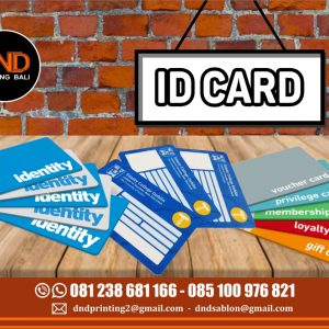 sablon id card murah di bali