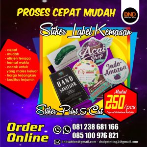 sticker label kemasan murah denpasar